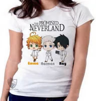 Baby look blusa Feminina The Promised Neverland pequenos - Foto 3
