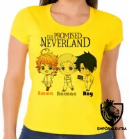 Baby look blusa Feminina The Promised Neverland pequenos - Foto 5