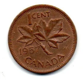 Canadá - 1957 - 1 Cent