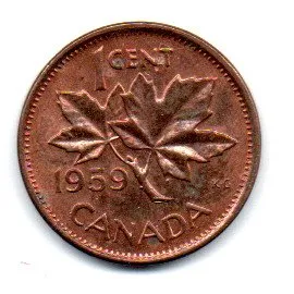 Canadá - 1959 - 1 Cent
