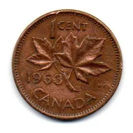 Canadá - 1963 - 1 Cent Imagem