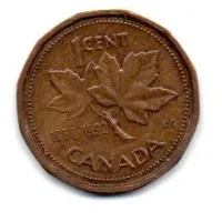 Canadá - 1992 - 1 Cent Comemorativa (125º aniversário da Confederação Canadense)