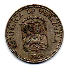 Venezuela - 1964 - 5 Centimos Imagem