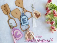 G1.634  Gabarito de Moldes  em MDF Trio Base Chaveiro