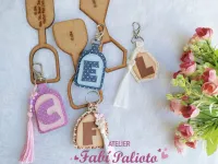 G1.634  Gabarito de Moldes  em MDF Trio Base Chaveiro - Foto 2