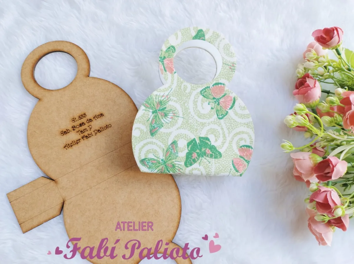 G1.633  Gabarito de Moldes  em MDF Bolsa da Ana Pequena Imagem