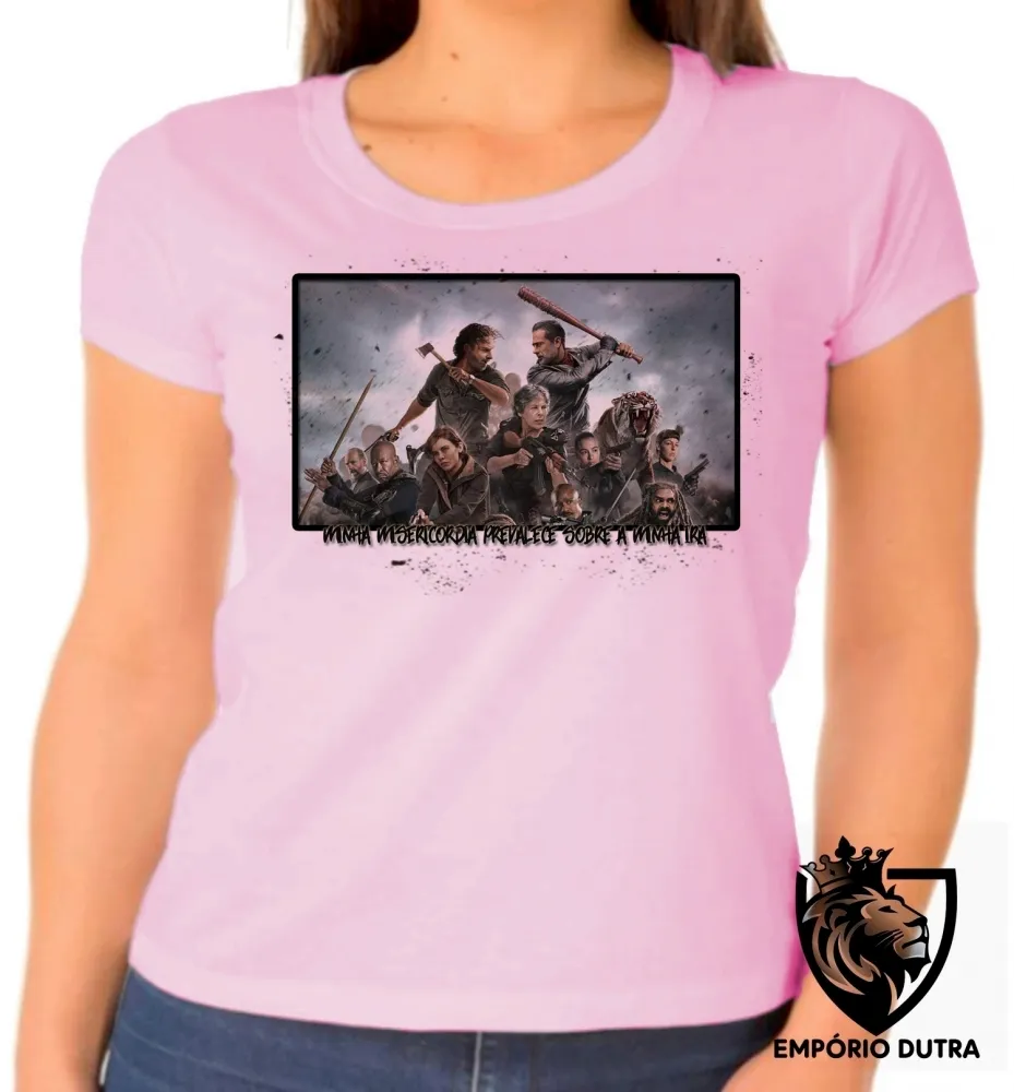 Baby look blusa Feminina The Walking Dead minha misericórdia  serie