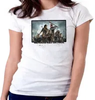 Baby look blusa Feminina The Walking Dead minha misericórdia  serie - Foto 6