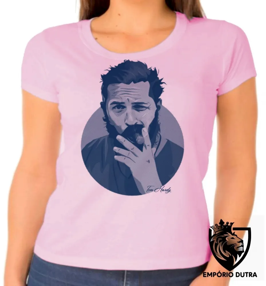Baby look blusa Feminina Tom Hardy