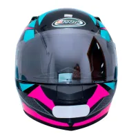 Capacete Ebf Spark Flash Preto brilho Tiffany - Foto 2