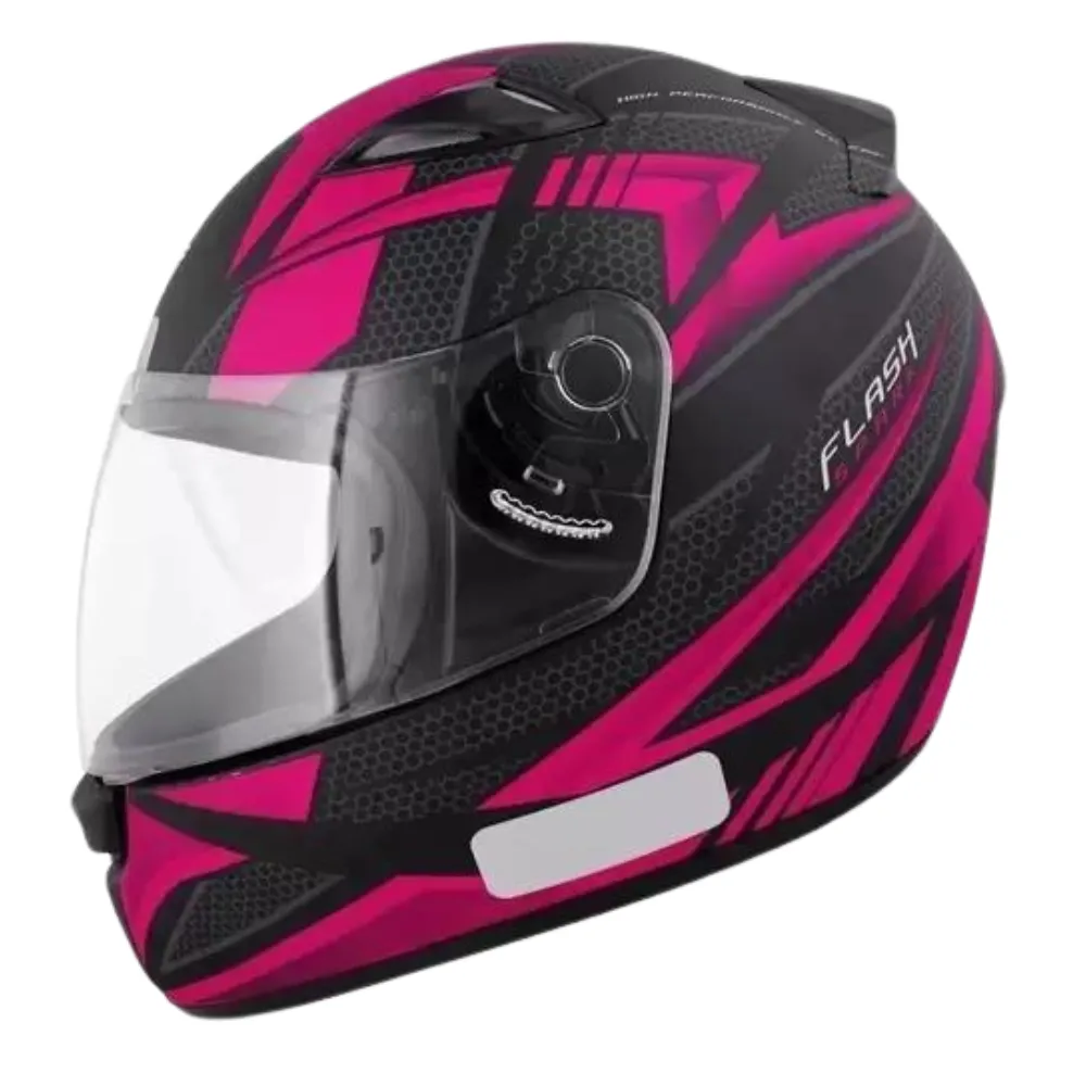 Capacete Ebf Spark Flash Preto Fosco Rosa