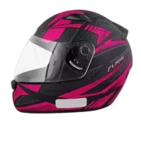 Capacete Ebf Spark Flash Preto Fosco Rosa - Foto 4