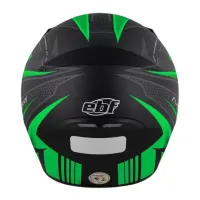 Capacete Ebf Spark Flash Preto Fosco Verde - Foto 3
