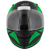 Capacete Ebf Spark Flash Preto Fosco Verde - Foto 4