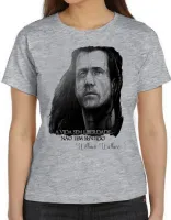 Baby look blusa Feminina William Wallace coração valente mel gibson - Foto 2