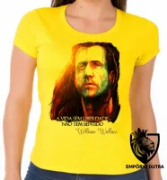 Baby look blusa Feminina William Wallace coração valente mel gibson - Foto 4