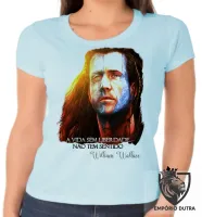 Baby look blusa Feminina William Wallace coração valente mel gibson - Foto 5