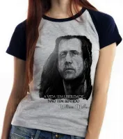 Baby look blusa Feminina William Wallace coração valente mel gibson - Foto 6