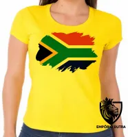 Baby look blusa Feminina bandeira Africa do sul - Foto 2