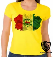 Baby look blusa Feminina bandeira Alagoas - Foto 2