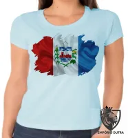 Baby look blusa Feminina bandeira Alagoas - Foto 3