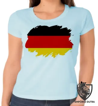 Baby look blusa Feminina bandeira Alemanha germany - Foto 2