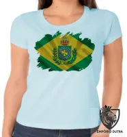 Baby look blusa Feminina bandeira Brasil imperial monarquia - Foto 4