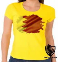 Baby look blusa Feminina bandeira Catar Oriente médio - Foto 3