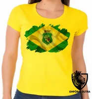 Baby look blusa Feminina bandeira Ceará - Foto 3