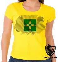 Baby look blusa Feminina bandeira distrito federal - Foto 3