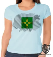 Baby look blusa Feminina bandeira distrito federal - Foto 4