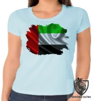 Baby look blusa Feminina bandeira Emirados Árabes Unidos - Foto 4
