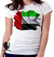 Baby look blusa Feminina bandeira Emirados Árabes Unidos - Foto 6
