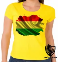 Baby look blusa Feminina bandeira Hungria europa - Foto 3