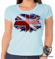 Baby look blusa Feminina bandeira estados inglaterra reino unido - Foto 3