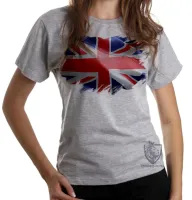 Baby look blusa Feminina bandeira estados inglaterra reino unido - Foto 4