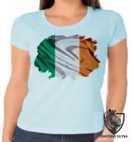 Baby look blusa Feminina bandeira Irlanda reino unido - Foto 4