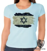 Baby look blusa Feminina bandeira Israel pergaminho - Foto 3
