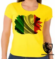 Baby look blusa Feminina bandeira Itália italiano europa - Foto 3
