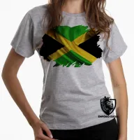Baby look blusa Feminina bandeira Jamaica marley - Foto 5