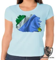 Baby look blusa Feminina bandeira Mato grosso sul - Foto 4