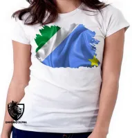 Baby look blusa Feminina bandeira Mato grosso sul - Foto 6