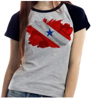 Baby look blusa Feminina bandeira Pará - Foto 2