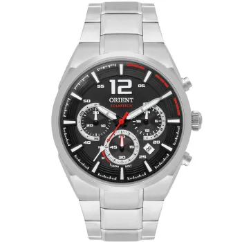 RELÓGIO ORIENT SOLARTECH MASCULINO CRONÓGRAFO MBSSC257 PRATA