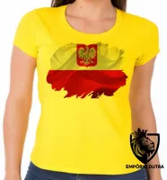 Baby look blusa Feminina bandeira Polônia - Foto 2