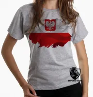 Baby look blusa Feminina bandeira Polônia - Foto 6