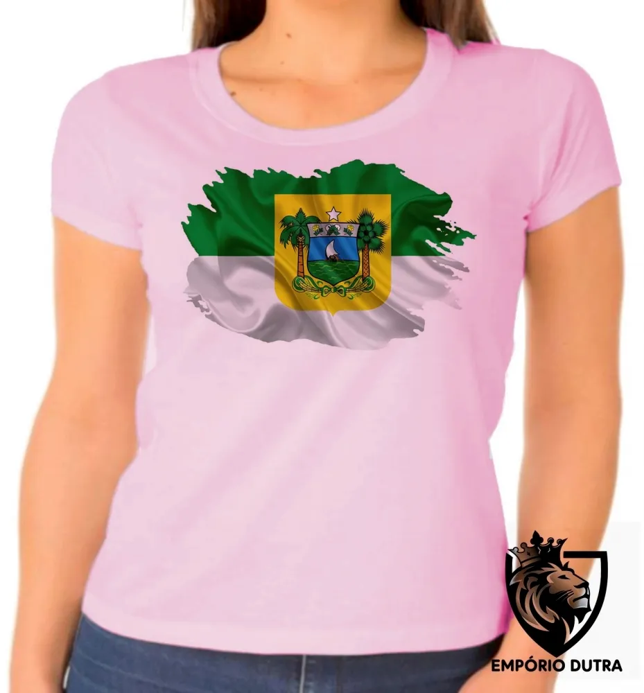 Baby look blusa Feminina bandeira Rio grande do norte