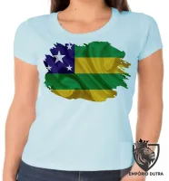 Baby look blusa Feminina bandeira Sergipe - Foto 4