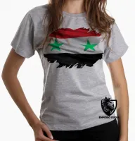 Baby look blusa Feminina bandeira siria República Árabe - Foto 5