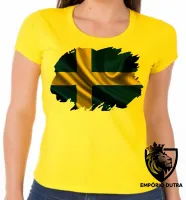 Baby look blusa Feminina bandeira Suécia europa - Foto 3